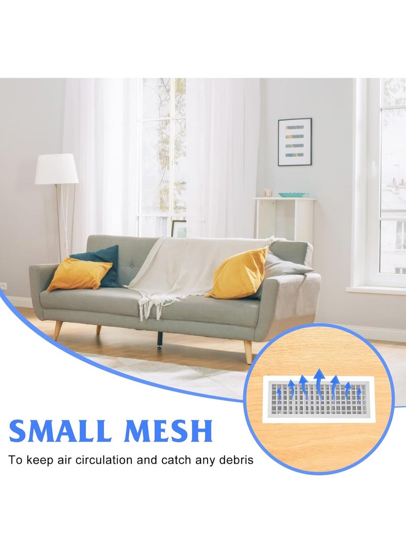 غطاء التهوية المغناطيسية القوية الإضافية ، ترقية غطاء شاشة التهوية الهوائية لفتح قناة التهوية 4 "x10" ، غطاء شاشة التهوية AC للتسجيل للطابق المنزلي سقف الجدار الصيد الحطام الحشرة الشعرية - Image 5